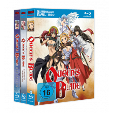 Queen's Blade Komplett-Bundle (Staffel 1+2, Rebellion + OVA) Blu-ray