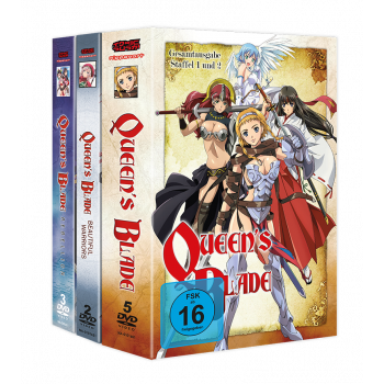 Queen's Blade Komplett-Bundle (Staffel 1+2, Rebellion + OVA) DVD